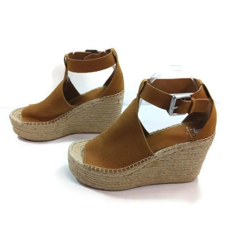 Marc Fisher Leather Espadrille GUC  Size 9.5M     SS1332